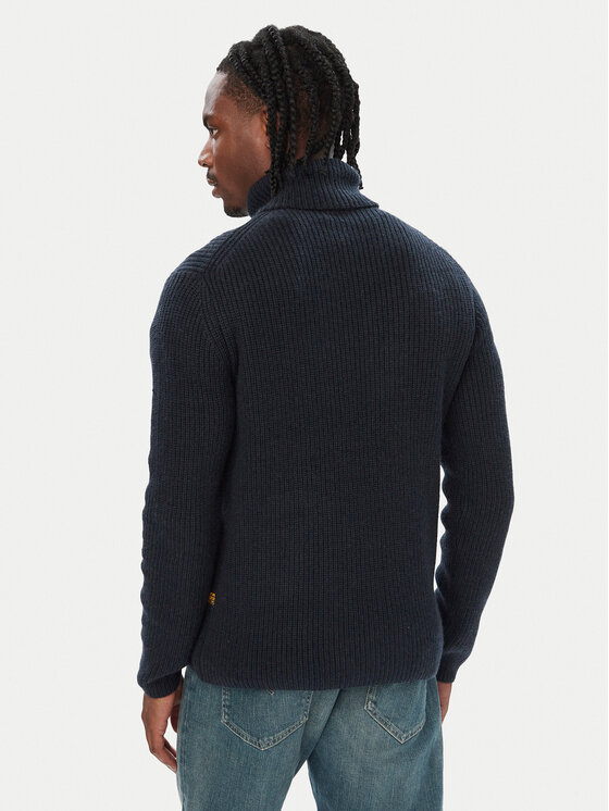 G-STAR G-STAR Sweter Double D27961-D754 Granatowy Regular Fit