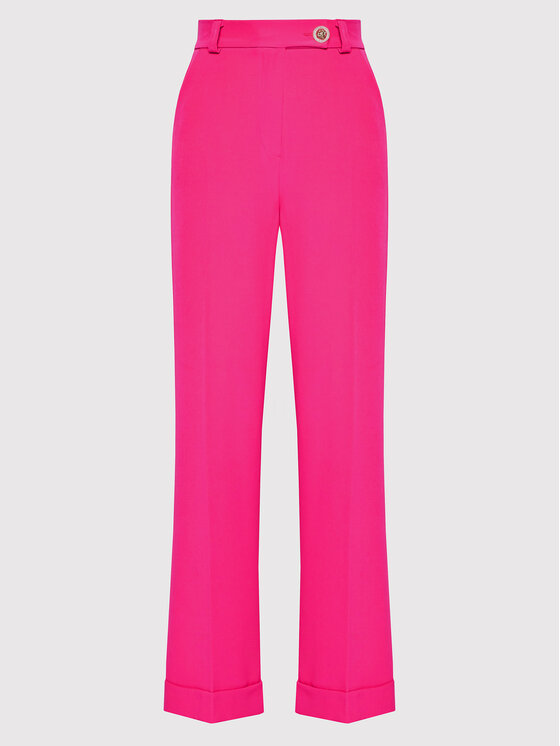 Maryley Maryley Pantaloni din material 22IB511/41FU Roz Regular Fit