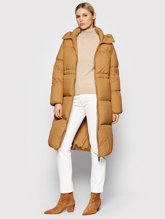 Tommy Hilfiger Tommy Hilfiger Μπουφάν πουπουλένιο Nylon Down WW0WW31702 Καφέ Relaxed Fit