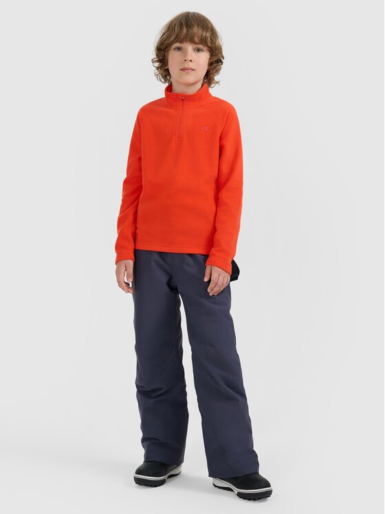 4F 4F Felpa di pile 4FJRAW25UFLEM072-62S Rosso Regular Fit