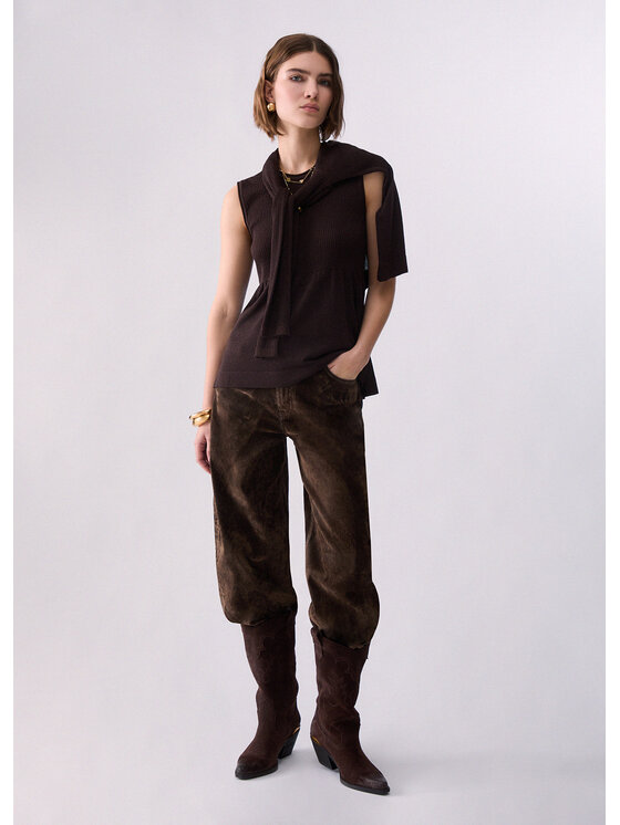 Liu Jo Liu Jo Maglione WF6180MS46JL9520 Marrone Regular Fit