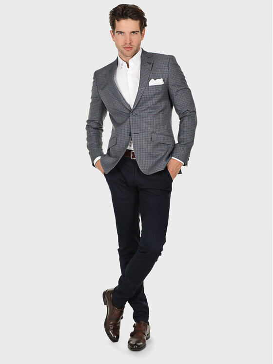 Evenemen Evenemen Marynarka BENVICO NAVY Granatowy Slim Fit