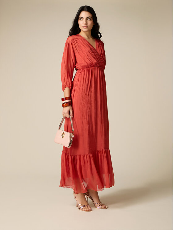 Oltre Oltre Abito da sera 7031J000856N027 Arancione Regular Fit