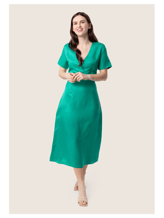 QUIOSQUE QUIOSQUE Každodenné šaty MIRA DRESS Zelená Regular Fit