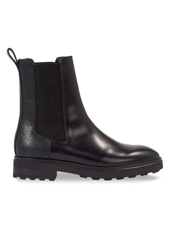 Calvin Klein Calvin Klein Μποτάκια με λάστιχο Cleat Chelsea Boot - Epi Mn Mx HW0HW01699 Μαύρο