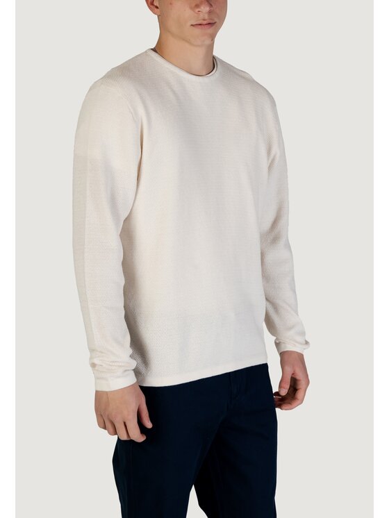 Jack&Jones Jack&Jones Maglione JJEGEORGE KNIT CREW NECK NOOS Bianco To Fit