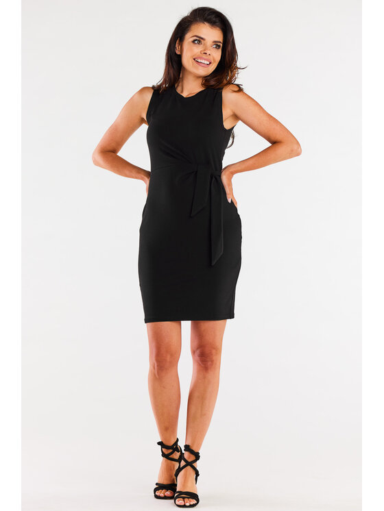 Infinite You Infinite You Sukienka letnia M299 Czarny Basic Fit