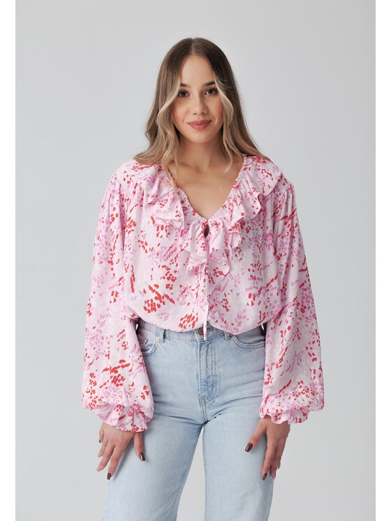 LAURELLA LAURELLA Blúzka Laurella 2TU001550 Ružová Regular Fit