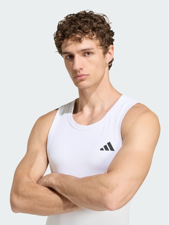 adidas adidas Tank top 161555 Biały Fitted Fit