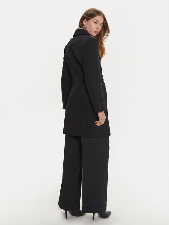 Morgan Morgan Cappotto di transizione 242-GELICE Nero Regular Fit