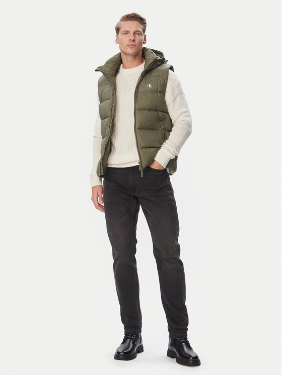 Calvin Klein Jeans Calvin Klein Jeans Αμάνικο Μπουφάν LV04RG514G Χακί Regular Fit