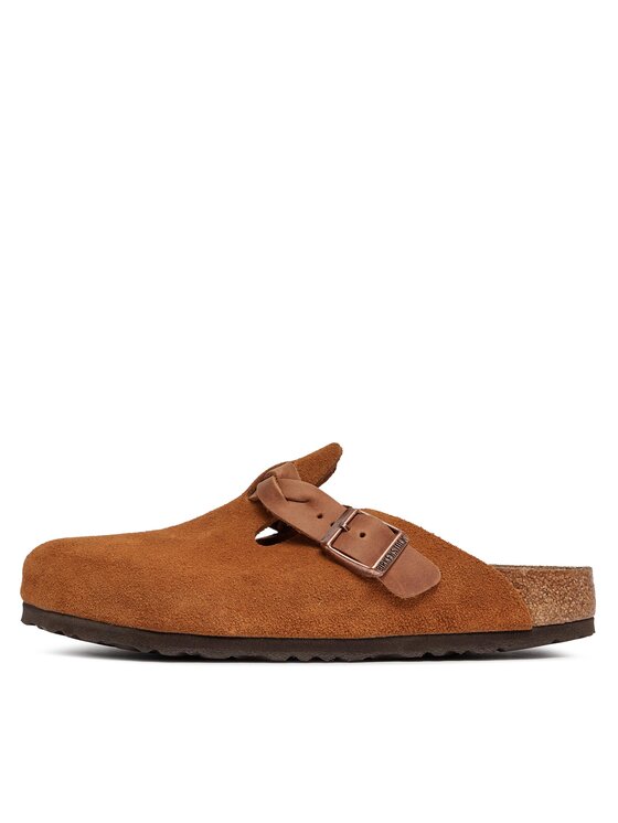 Birkenstock Birkenstock Pantoletten Boston Braided 1026713 Braun
