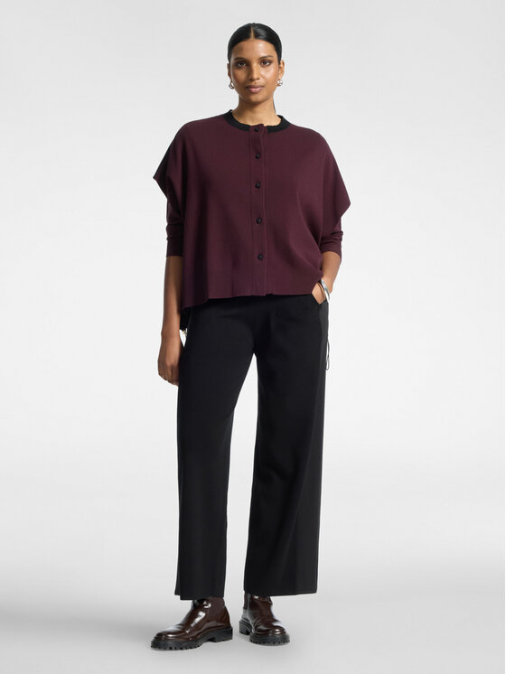 Elena Mirò Elena Mirò Sweter S613E003774N039 Bordowy Boxy Fit