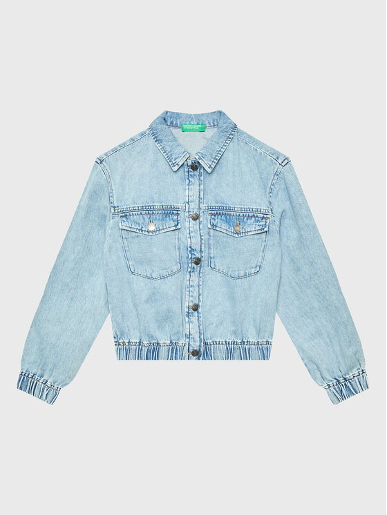 United Colors Of Benetton United Colors Of Benetton Traper jakna 25HHCN02E Svijetloplava Regular Fit