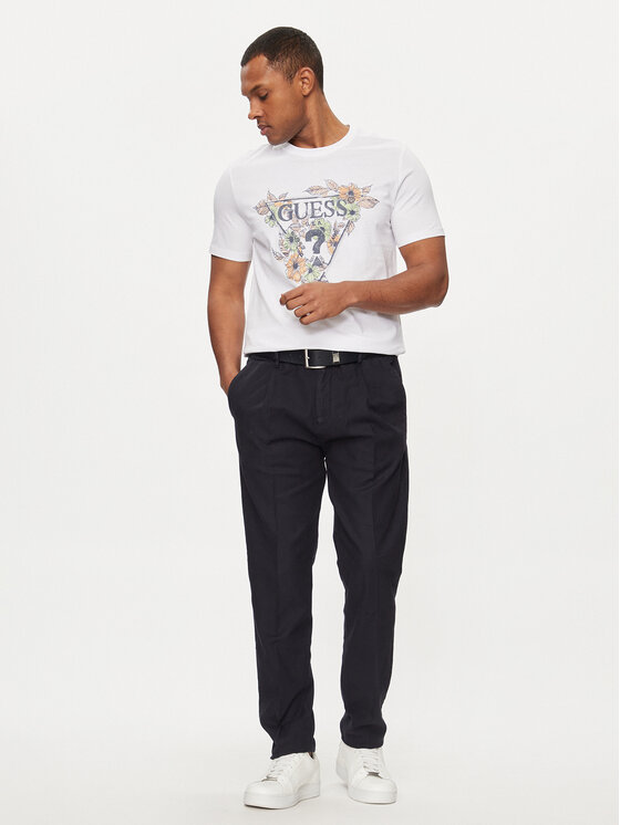 Guess Guess Чино панталони Henry M4GB28 WFBXA Тъмносин Slim Fit