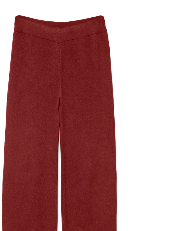 Vero Moda Vero Moda Trikotāžas bikses Gold Art 10332174 Bordo Loose Fit