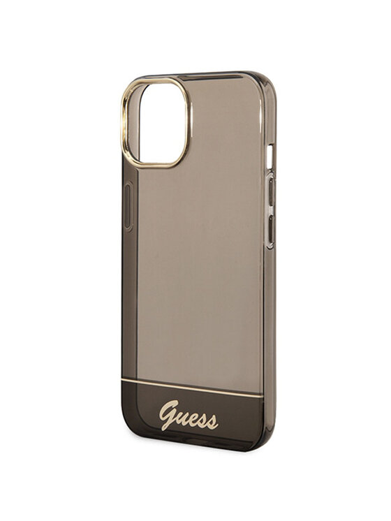 Guess Guess Etui na telefon Translucent Czarny