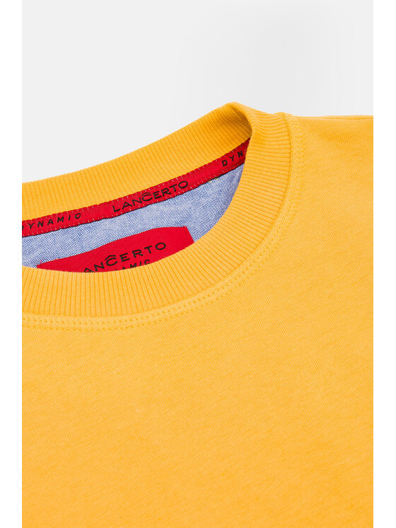 Lancerto Lancerto Bluza Cayden Żółty Regular Fit