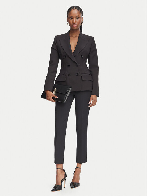 Elisabetta Franchi Elisabetta Franchi Sacou GI-257-66E2-V690 Negru Slim Fit