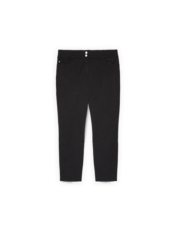 Fiorella Rubino Fiorella Rubino Spodnie materiałowe P713T005196N033 Czarny Skin Fit