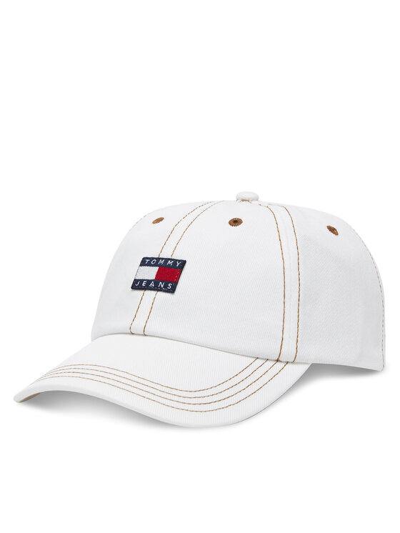 Tommy Jeans Șapcă Heritage AW0AW17572 Écru