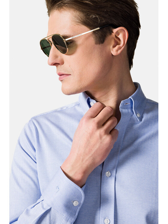 Lancerto Lancerto Koszula Marisa KO073222000026 Błękitny Slim Fit