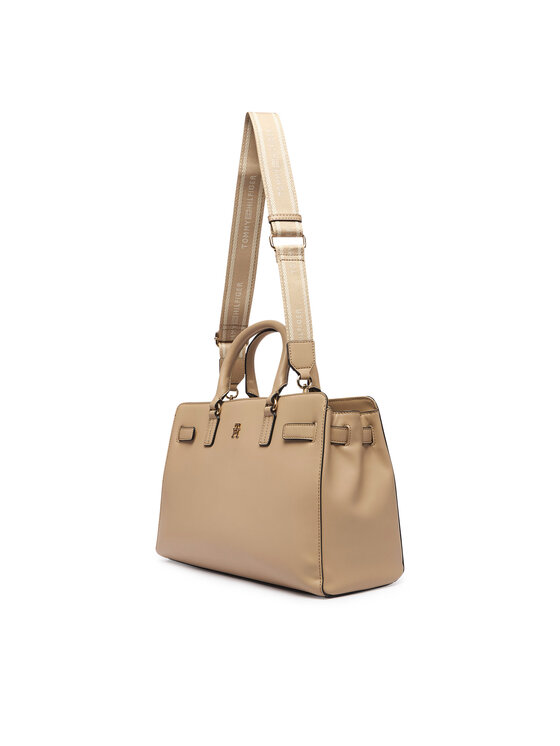 Tommy Hilfiger Tommy Hilfiger Torbica Th Joy Satchel AW0AW19067 Bež