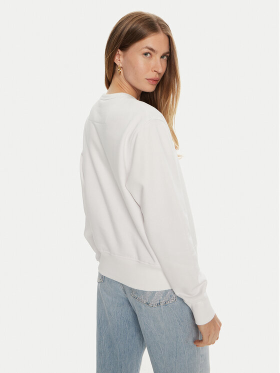 Guess Guess Majica dugih rukava W2YQ16 KBA11 Bijela Relaxed Fit