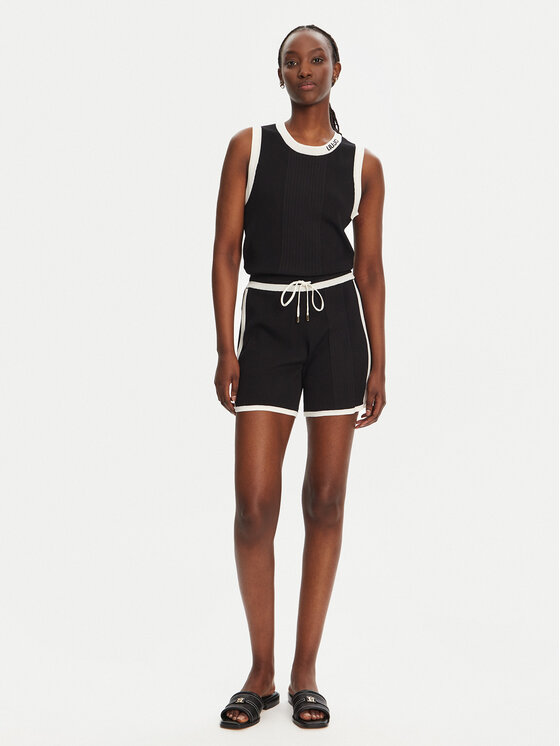 Liu Jo Sport Liu Jo Sport Marškinėliai TA5092 MS022 Juoda Regular Fit