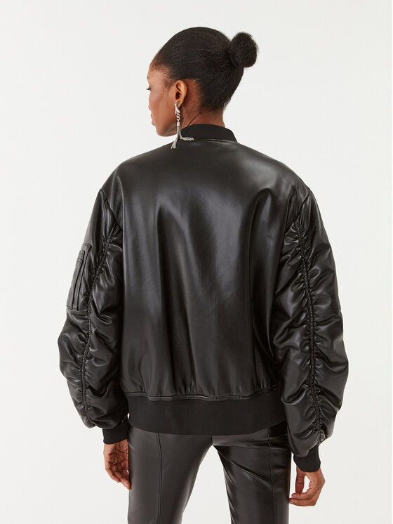 Patrizia Pepe Patrizia Pepe Яке от имитация на кожа 8O0095/E005-K103 Черен Regular Fit