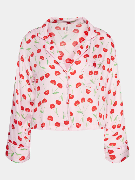 Hunkemöller Hunkemöller Pizsama felső 205059 Rózsaszín Relaxed Fit
