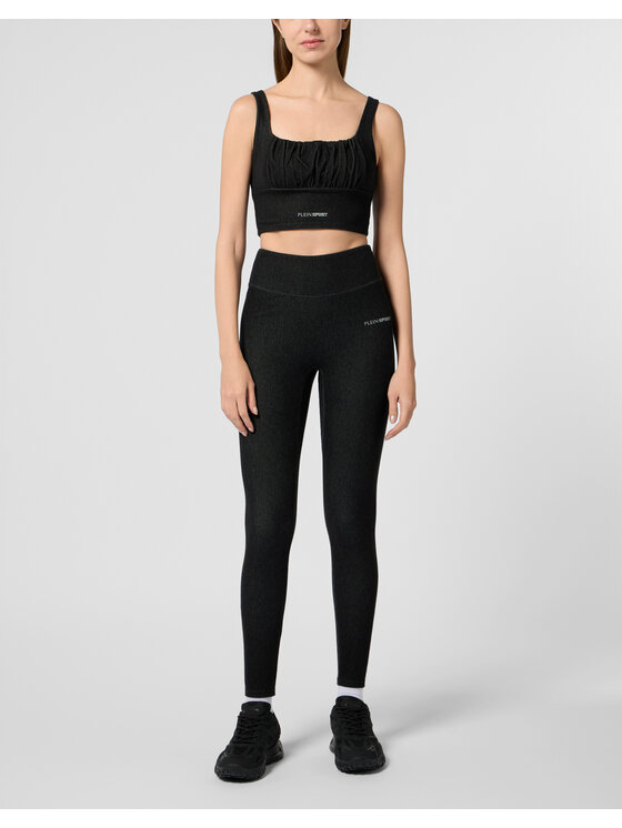 Plein Sport Plein Sport Legginsy 29190 Czarny