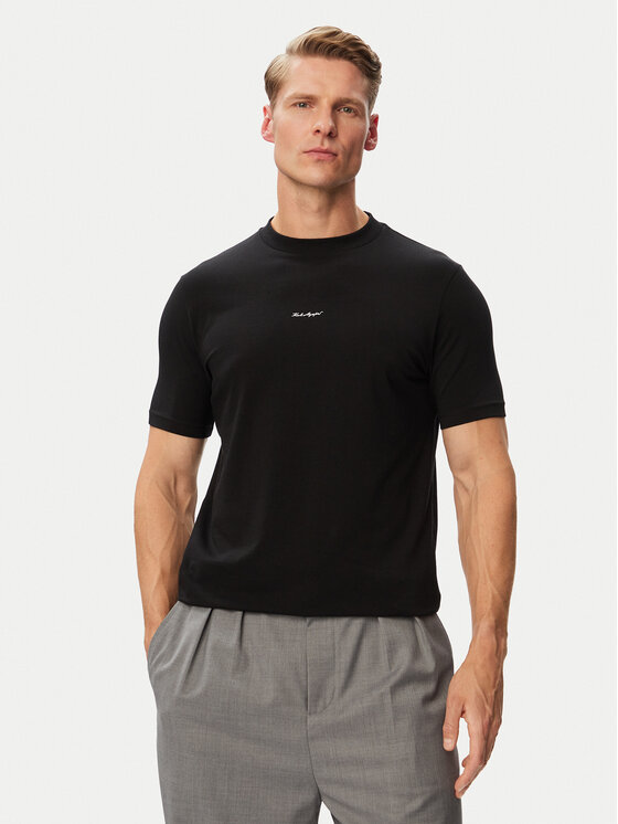 KARL LAGERFELD Tricou 755037 563221 Negru Regular Fit