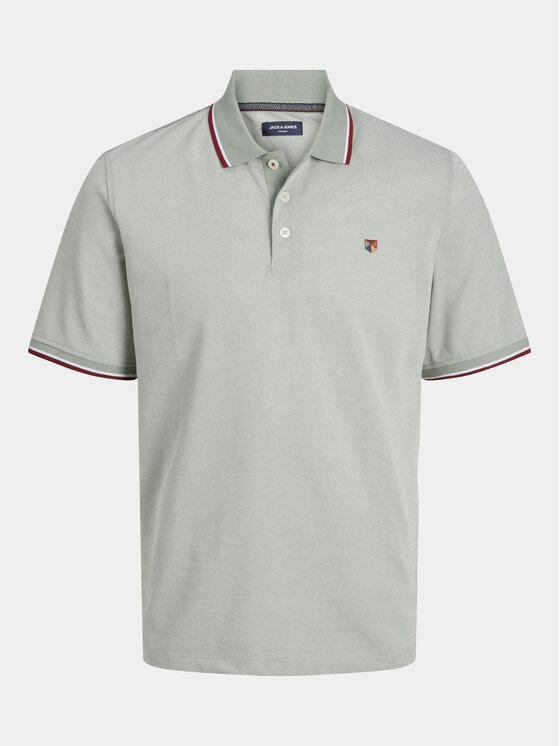 Jack&Jones Jack&Jones Тениска с яка и копчета Bluwin 12169064 Сив Regular Fit