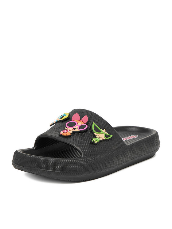 Powerpuff Girls Powerpuff Girls Klapki CEO-CP90-SS26-323WBPPG Czarny