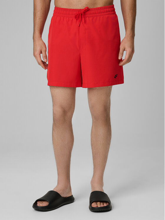 4F 4F Szorty kąpielowe SWIMWEAR Czerwony Regular Fit