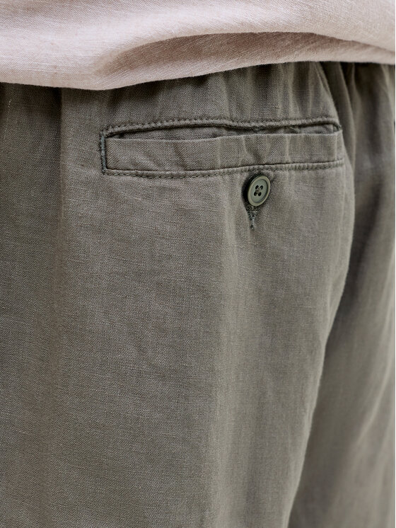 Jack & Jones Jack & Jones Pantalon scurți din material Lawrence 12253134 Verde închis Wide Leg
