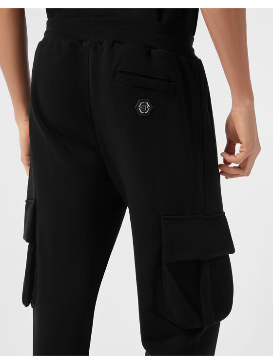 PHILIPP PLEIN PHILIPP PLEIN Spodnie dresowe 24677 Czarny Jogger Fit