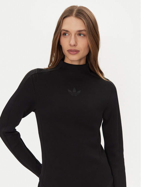 adidas adidas Blúz Structured Interlock JJ0937 Fekete Slim Fit