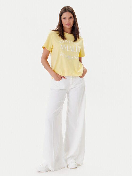 Vero Moda Vero Moda Tricou Sonna 10327143 Galben Regular Fit