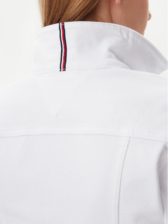Tommy Hilfiger Tommy Hilfiger Дънково яке WW0WW44374 Бял Regular Fit