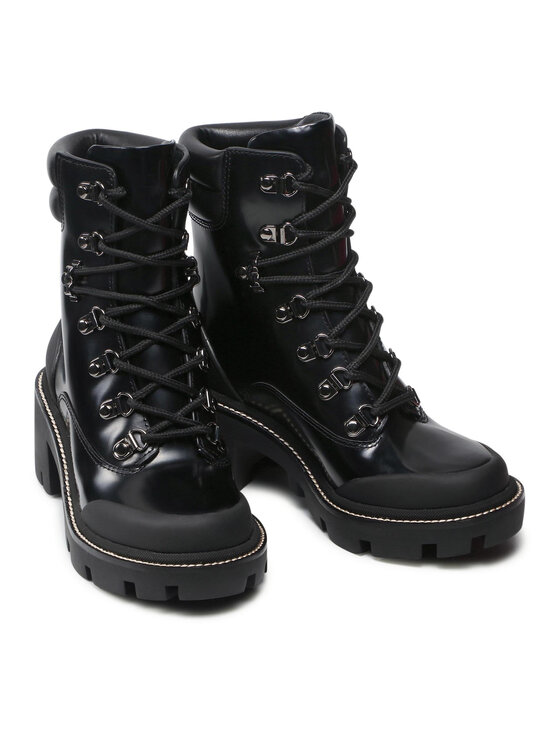 Tory Burch Tory Burch Īsie zābaki Lug Sole Hiker Ankle Boot 85304 Melns