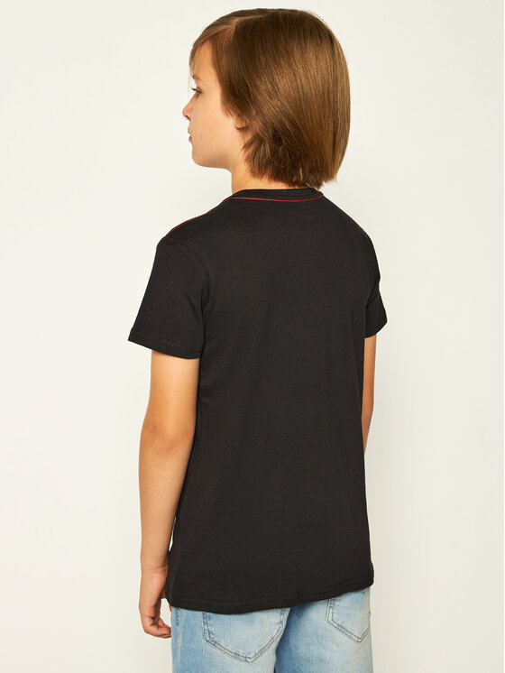 Guess Guess Tričko L73I55 K5M20 Čierna Regular Fit