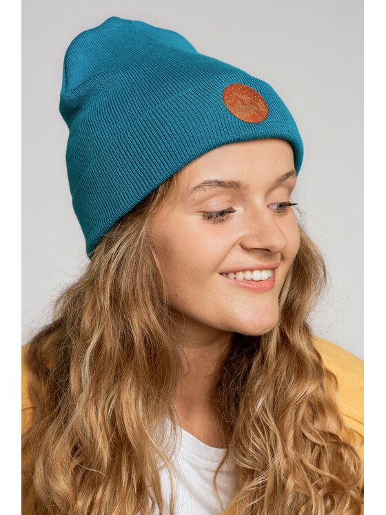 Kabak Kabak Czapka klasyczna beanie Niebieski