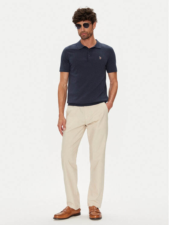 U.S. Polo Assn. U.S. Polo Assn. Polo marškinėliai MUP3709 Tamsiai mėlyna Regular Fit