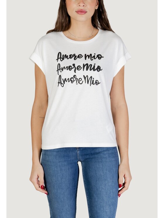 Morgan De Toi Morgan De Toi T-shirt 261-DANIA Bianco Casual Fit