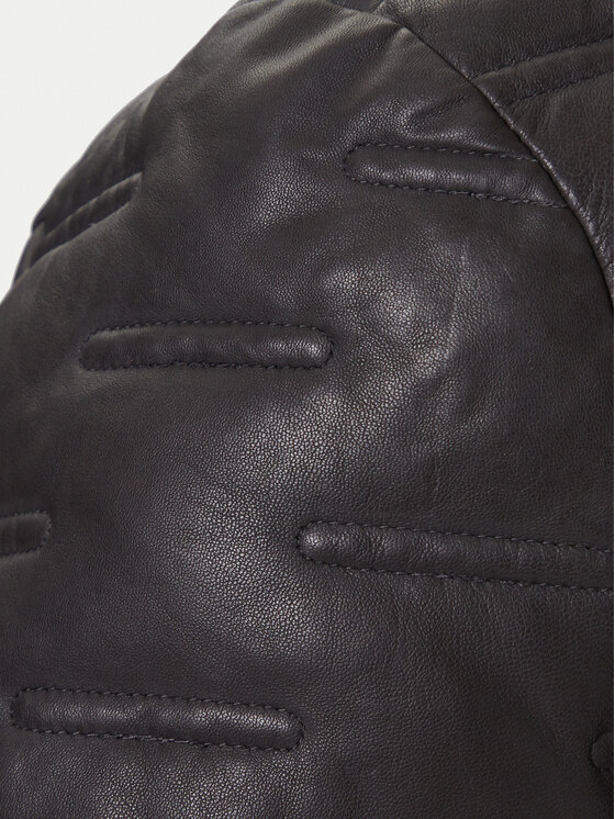 Milestone Milestone Kurtka skórzana Alonso 5310196 0715 Czarny Regular Fit