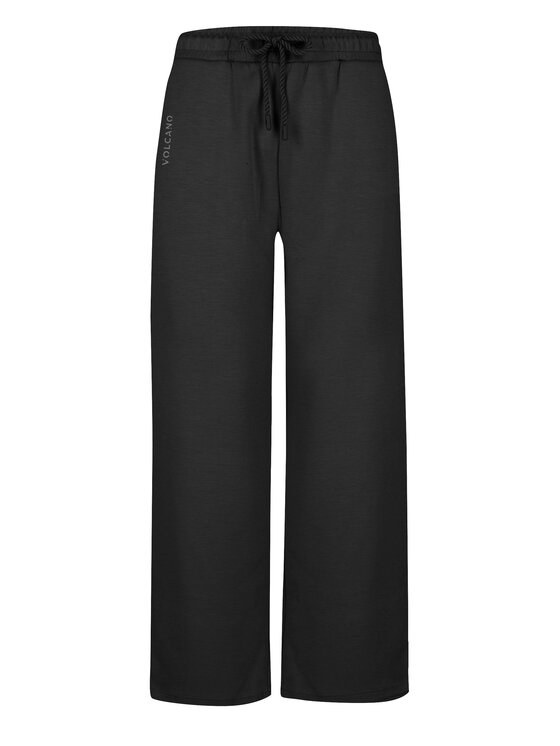Volcano Volcano Spodnie dresowe N-EVA Czarny Regular Fit