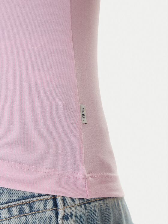 Guess Jeans Guess Jeans T-shirt W6RI15 J1314 Ružičasta Regular Fit