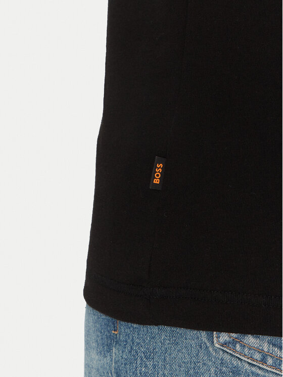 BOSS BOSS Majica Te_Logospace 50539186 Črna Regular Fit